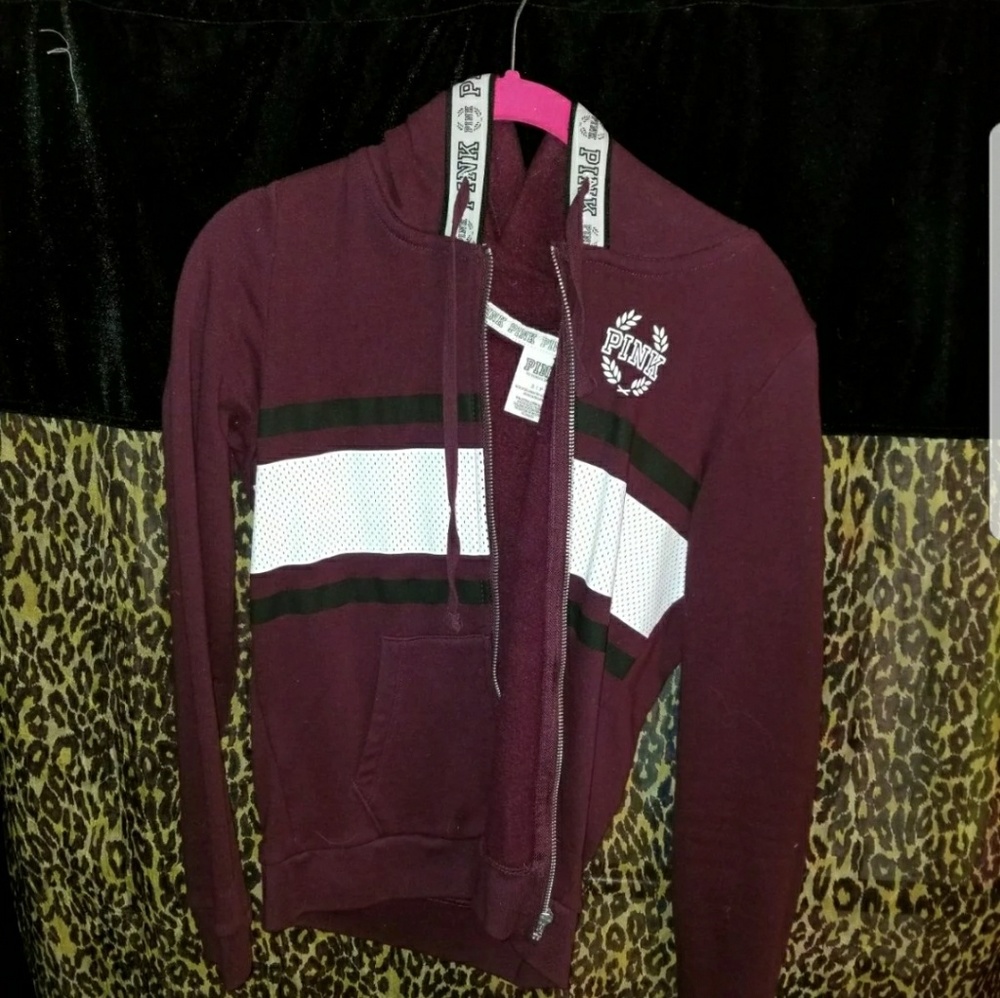 Vs pink full zip hoodie